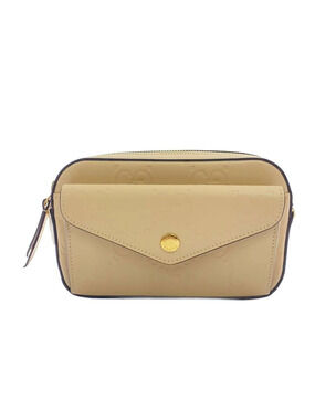 Gucci Jumbo GG embossed leather Super crossbody bag Tan Brown